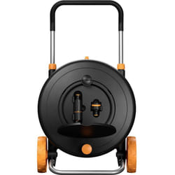 Fiskars - 1071639 Comfort Waterwheel Dévidoir de tuyau sur roues nu 13 mm 21.5 m 1/2 pouce 1 pc(s) noir, orange