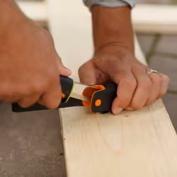 Couteau Fiskars 1023619 lames lisses avec étui