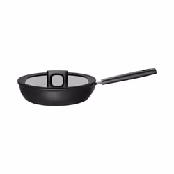 Fiskars Hard Face, Rond, Sauteuse, Noir, Aluminium, 2,8 L, Vitrocéramique, Gaz, Halogène, Induction, Plaque étanche