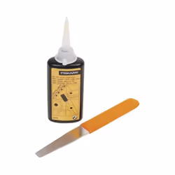Kit d'entretien pour les outils de coupe FISKARS Contient une lime diamant, un flacon d'huile et un guide d'entretien Instruc ...