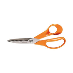 Fiskars Küchenschere 18 cm ciseau de cuisine 180 mm Orange, Acier inoxydable Herbe