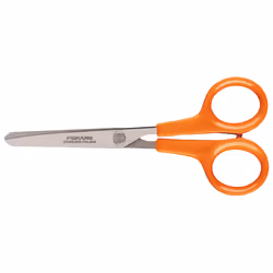 Fiskars 1005154, Découpe droite, Unique, Orange, Acier inoxydable, Ambidextre, Poignée droite
