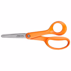 Fiskars 1005166, Enfant, Découpe de forme, Unique, Orange, Acier inoxydable, Universel
