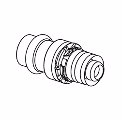 Raccord Uponor S-Press PLUS 1090679 bronze à canon pressé Étiquetage avec code couleur Pressage sans ébavurage le côté ES/CU  ...