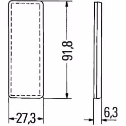 Catadioptre HELLA 8RA 342 014-157