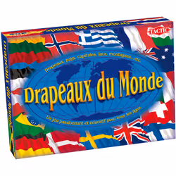Tactic Drapeaux du Monde, Jeu de société, Voyage/aventure, 8 an(s)