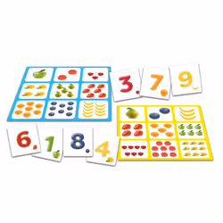 Tactic Fruits & Numbers Lotto Jeu de cartes Jeu de chance