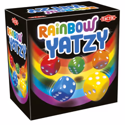 Tactic Rainbow Yatzy, Yatzy, Adultes et enfants, unisexe, 6 an(s), 15 min, 124 mm