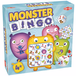 Tactic Monster Bingo, Jeu de cartes, Assortiments, 4 an(s), 15 min