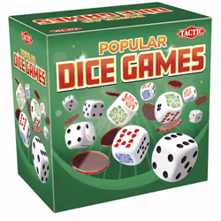 Tactic Popular Dice Games, Enfant, unisexe, 7 an(s), 124 mm, 124 mm, 80 mm