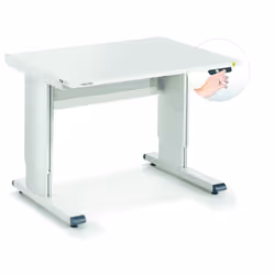 Treston WB815 EL ESD, Aluminium, Acier, Blanc, Gris, 200 kg, 1500 mm, 800 mm, 700 - 1100 mm