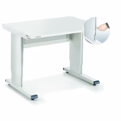 Treston WB818 ESD, Aluminium, Acier, Blanc, Gris, 250 kg, 1800 mm, 800 mm, 700 - 1100 mm