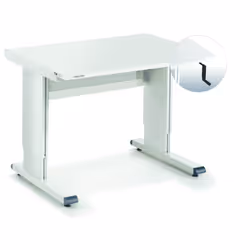 Treston WB818 C, Aluminium, Acier, Blanc, Gris, 200 kg, 1800 mm, 800 mm, 700 - 1100 mm