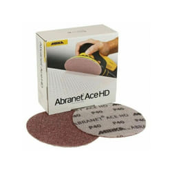 Boîte 25 disques abrasifs auto-agrippants Abranet Ace hd ø 125 mm Mirka Grain: 40