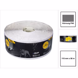 Contenu du paquet: - 1x Mirka BASECUT Rouleau de papier abrasif 115 mm x 50 m, P40 Description du produit: Le papier abrasif  ...