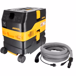Extracteur de poussière Dexos 1217 M AFC avec tuyau et gaine de 4 m - MIRKA - MIX12171222 - Panneau de commande rétroéclairé  ...