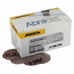 Disques abrasifs auto-agrippants Abranet Ø 34 mm MIRKA Premier support multifonctions de la gamme Net, il convient particuliè ...