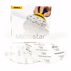 Disques abrasifs Microstar MIRKA non perfores Ø 150 mm. Produit reposant sur un film abrasif universel, conçu pour le matage ...