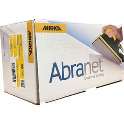 Boîte 50 coupes abrasives auto-agrippantes Abranet 70 x 125 mm Mirka Grain: 180