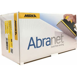 Boîte 50 coupes abrasives auto-agrippantes Abranet 81 x 133 mm Mirka Grain: 400