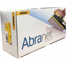 Boîte 50 coupes abrasives auto-agrippantes Abranet 115 x 230 mm Mirka Grain: 320