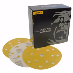 Disques abrasifs Mirka GOLD Ø 150 mm 15 trous Haute qualité de ponçage. Pour ponçage manuel et pour machines portatives. Cet  ...