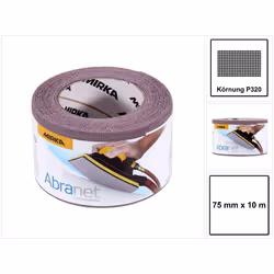 Rouleau de ponçage Mirka Abranet 545BI001323R; 75x10 m; P320