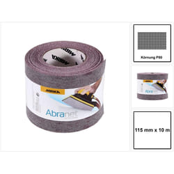 Rouleau de ponçage Mirka Abranet 545BY001803R; 115 mm x 10 m; P80