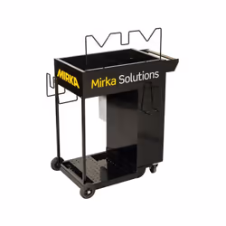 Servante Solution + Niche pour l'extracteur de poussière Mirka - Plateau supérieur pour les abrasifs - Tiroirs et casier sécu ...