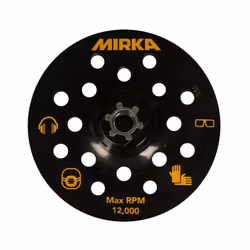 Plateau Mirka 125 mm M14 auto-agrippant - pour polisseuses Mirka (ex. : PS 1437) Ce plateau de 125 mm (5") est doté d'un auto ...