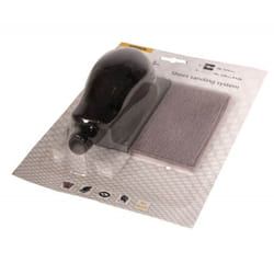 Bloc de ponçage Mirka 8391402311; 70x125 mm + Abrasif maillé; P120; 3 pièces.
