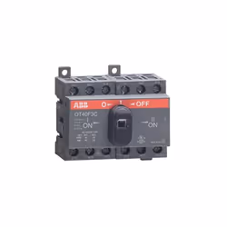 Description Abb-entrelec ot40f3c - Interrupteur commutateur ot40f3 contacts montage sur profil din