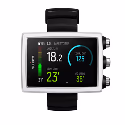 Suunto EON Core, Composite, 80 m, Élastomère, Noir, Minéral, Rectangulaire