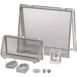 Fenêtre vitrée pliable Fibox 4512298 Polycarbonate (L x l) 331 mm x 277 mm D05774