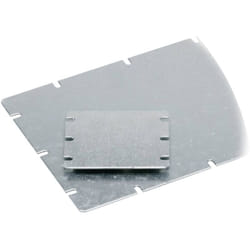 Plaque de montage Fibox 5514078 (l x l) 148 mm x 98 mm Tôle d'acier gris clair 1 pc(s)