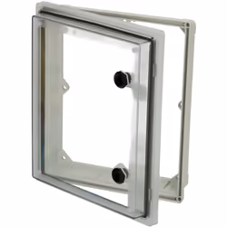 description La nouvelle fenêtre de protection métrique de Fibox. Avec un profil bas et sûr, une charnière continue et des fer ...