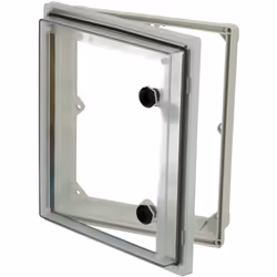 description La nouvelle fenêtre de protection métrique de Fibox. Avec un profil bas et sûr, une charnière continue et des fer ...