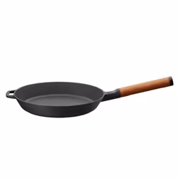 Fiskars 1026571, Rond, Poêle polyvalente, Noir, Bois, 270 °C, Fonte, 5,5 mm