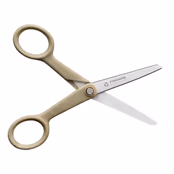 Fiskars 1062546 ciseaux à bouts ronds Ciseaux pour loisirs créatifs, Ciseaux d'office Découpe droite Olive