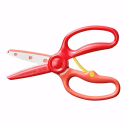 Fiskars 1064067 ciseaux à bouts ronds Ciseaux pour loisirs créatifs Découpe droite Rouge