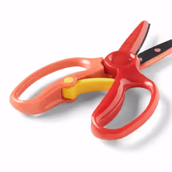 Fiskars 1064067 ciseaux à bouts ronds Ciseaux pour loisirs créatifs Découpe droite Rouge