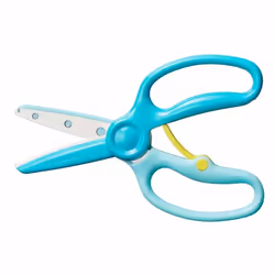 Fiskars 1064068 ciseaux à bouts ronds Ciseaux pour loisirs créatifs Découpe droite Bleu