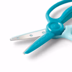 Fiskars 1064068 ciseaux à bouts ronds Ciseaux pour loisirs créatifs Découpe droite Bleu