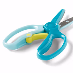 Fiskars 1064068 ciseaux à bouts ronds Ciseaux pour loisirs créatifs Découpe droite Bleu - Vue supplémentaire 4