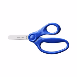 Fiskars 1064069, Enfant, Découpe droite, Unique, Bleu, Ciseaux pour loisirs créatifs, Pointes émoussées