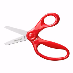 Fiskars 1064071 ciseaux à bouts ronds Ciseaux pour loisirs créatifs Découpe droite Rouge