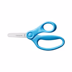 Fiskars 1064072, Enfant, Découpe droite, Unique, Turquoise, Ciseaux pour loisirs créatifs, Pointes émoussées