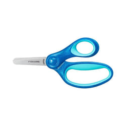 Fiskars 1064073 ciseaux à bouts ronds Ciseaux pour loisirs créatifs Découpe droite Bleu