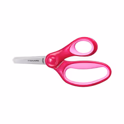 Fiskars 1064074, Enfant, Découpe droite, Unique, Rose, Ciseaux pour loisirs créatifs, Pointes émoussées