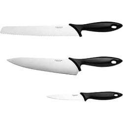 Ensemble de 3 couteaux Fiskars Essential 1065583